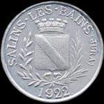 Jeton de 5 centimes 1922 �mis par F.C.I.M. 260e section � Salins-les-Bains (39110 - Jura) - avers