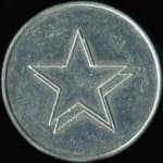 Jeton de 1 franc �mis par le Fort-St-Andr� � Salins-les-Bains (39110 - Jura) - revers