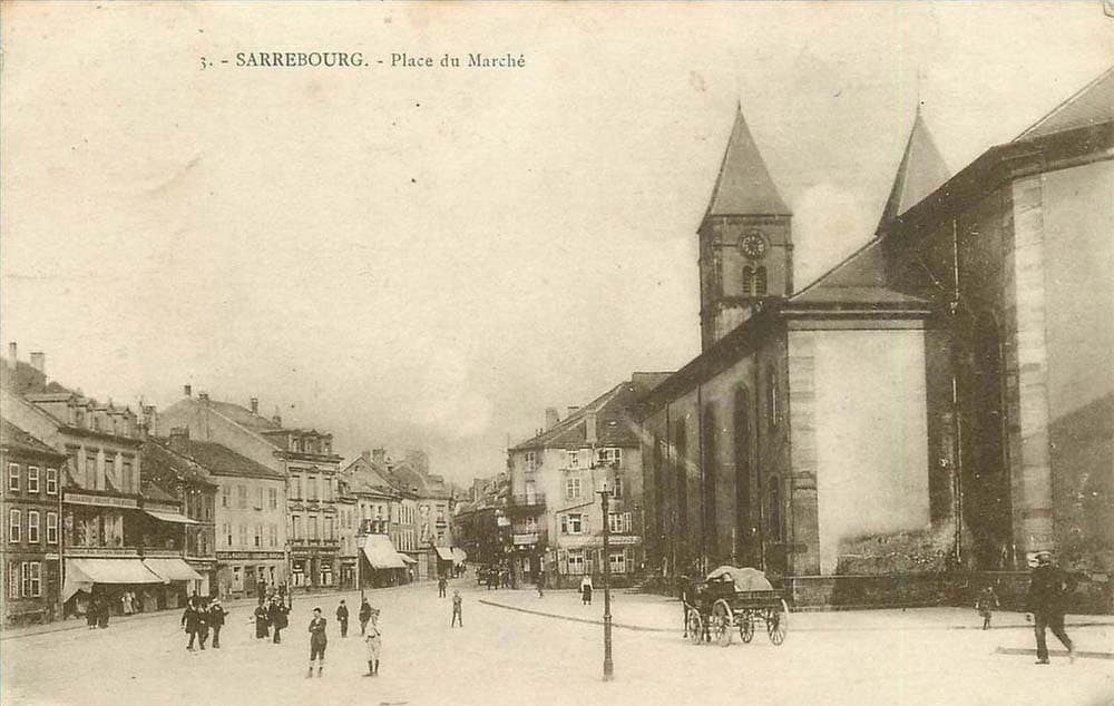 Sarrebourg (57400 - Moselle) - Place du March� en 1919