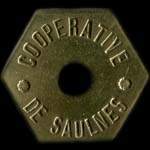 Jeton de Baguette trou� �mis par la Coop�rative de Saulnes (54650 - Meurthe-et-Moselle) - avers