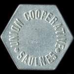 Jeton de Baguette en aluminium �mis par l'Union Coop�rative de Saulnes (54650 - Meurthe-et-Moselle) - avers