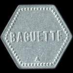 Jeton de Baguette en aluminium �mis par l'Union Coop�rative de Saulnes (54650 - Meurthe-et-Moselle) - revers