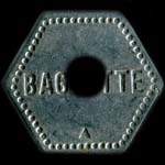 Jeton de Baguette en aluminium trou� �mis par l'Union Coop�rative de Saulnes (54650 - Meurthe-et-Moselle) - revers