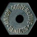 Jeton de Fl�te en aluminium �mis par l'Union Coop�rative de Saulnes (54650 - Meurthe-et-Moselle) - avers