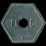 Jeton de Fl�te en aluminium �mis par l'Union Coop�rative de Saulnes (54650 - Meurthe-et-Moselle) - revers