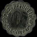 Jeton de 50 centimes �mis par le Cercle R�publicain de Segonzac (16130 - Charente) - avers