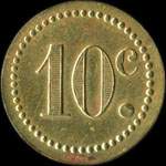 Jeton de 10 centimes �mis par Malet - Vendeur � Segr� (49500 - Maine-et-Loire) - revers