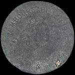 Jeton de 10 centimes 1917 (avec triangle sous 10) �mis par la Ville et Port de Cette � S�te (34200 - H�rault) - revers
