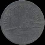 Jeton de 10 centimes 1917 (sans triangle sous 10) �mis par la Ville et Port de Cette � S�te (34200 - H�rault) - avers