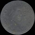 Jeton de 10 centimes 1917 (sans triangle sous 10) �mis par la Ville et Port de Cette � S�te (34200 - H�rault) - revers