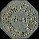 Jeton de 50 centimes émis par la Coopérative F. Labesse à Sézanne (51120 - Marne) - avers