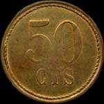 Jeton Paul Klein - Brasserie de l'Orient - 50 centimes - Strasbourg (67000 - Bas-Rhin) - revers