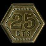 Jeton Brasserie N�gre - 25 centimes - Strasbourg (67000 - Bas-Rhin) - revers