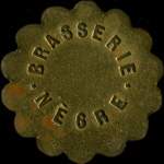 Jeton Brasserie Nègre - 60 centimes - Strasbourg (67000 - Bas-Rhin) - avers