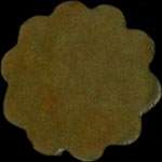 Jeton Maverick Type fortement apparenté aux émissions de la Brasserie Nègre (14 lobes - 24 mm) et de l'Hôtel des Vosges - 60 centimes - Strasbourg (67000 - Bas-Rhin) - avers