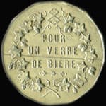 Jeton Estaminet Piton - Bon pour un verre de bi�re - Strasbourg (67000 - Bas-Rhin) - revers