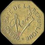 Jeton Grand Café de la République - René - 50 centimes - Strasbourg (67000 - Bas-Rhin) - avers