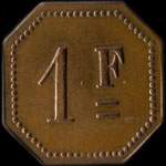 Jeton Grand Caf� de la R�publique - Ren� - 1 franc - Strasbourg (67000 - Bas-Rhin) - revers