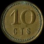 Jeton Fr. Mutschler - 10 centimes - Strasbourg (67000 - Bas-Rhin) - revers