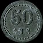 Jeton Fr. Mutschler - 50 centimes - Strasbourg (67000 - Bas-Rhin) - revers