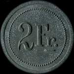 Jeton Fr. Mutschler - 2 francs - Strasbourg (67000 - Bas-Rhin) - revers