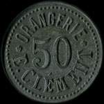 Jeton Orangerie E. Clément - 50 centimes - Strasbourg (67000 - Bas-Rhin) - avers
