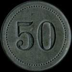 Jeton Orangerie E. Cl�ment - 50 centimes - Strasbourg (67000 - Bas-Rhin) - revers