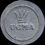 Jeton UGMA - Etablissements Ungemach - Bon pour 1 repas - Strasbourg (67000 - Bas-Rhin) - avers