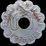 Jeton Soci�t� Cooop�rative de Tergnier - Union des Travailleurs - 1 kg (de pain) - Tergnier (02700 - Aisne) - avers