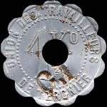 Jeton Soci�t� Cooop�rative de Tergnier - Union des Travailleurs - 1 kg (de pain) - Tergnier (02700 - Aisne) - revers