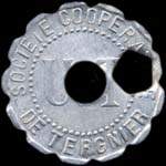 Jeton Soci�t� Cooop�rative de Tergnier - Union des Travailleurs - 1 kg (de pain) - Tergnier (02700 - Aisne) - avers