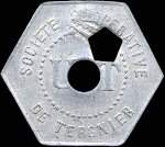 Jeton Soci�t� Cooop�rative de Tergnier - Union des Travailleurs - 2 kg (de pain) - Tergnier (02700 - Aisne) - avers