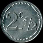 Jeton de 2 1/2 centimes �mis par Montagut - Agriculteur � Thiais (94320 - Val-de-Marne) - revers