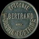 Jeton de 5 francs �mis par l'Epicerie H.Bertrand - Jardin-Fontaine � Thierville-sur-Meuse (55840 - Meuse) - avers