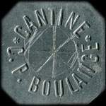 Jeton de 1 franc �mis par la Cantine C. P. Boulang� � Thionville (57100 - Moselle) - avers