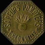 Jeton de 50 centimes �mis par les Sapeurs Pompiers de Thionville (57100 - Moselle) - avers