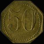 Jeton de 50 centimes �mis par les Sapeurs Pompiers de Thionville (57100 - Moselle) - revers
