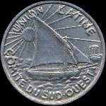 Jeton de 10 centimes 1922 - 1927 �mis par l'Union Latine - Comit� du Sud-Ouest � Toulouse (31000 - Haute-Garonne) - avers