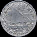 Jeton de 10 centimes 1922 - 1930 �mis par l'Union Latine - Comit� du Sud-Ouest � Toulouse (31000 - Haute-Garonne) - avers