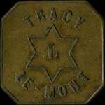 Jeton de 50 centimes �mis par Charles Loonen � Tracy-le-Mont (60170 - Oise) - avers
