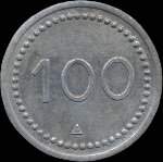 Jeton de 100 �mis par la Soci�t� Coop�rative de Consommation SCT � Trignac (44570 - Loire-Atlantique) - revers