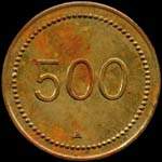 Jeton de 500 �mis par la Soci�t� Coop�rative de Consommation SCT � Trignac (44570 - Loire-Atlantique) - revers