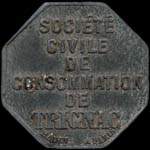 Jeton de 5 francs �mis par la Soci�t� Civile de Consommation de Trignac (44570 - Loire-Atlantique) - avers