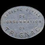 Jeton de 20 francs �mis par la Soci�t� Civile de Consommation de Trignac (44570 - Loire-Atlantique) - avers