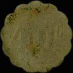 Jeton de 40 centimes �mis par l'H�tel du Helder - Trouville (14360 - Calvados) - revers