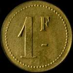 Jeton 1 franc Combe � Troyes (10000 - Aube) - revers