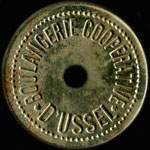 Jeton 1/2 kilog - Boulangerie Coop�rative d'Ussel (19200 - Corr�ze) - avers