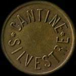 Jeton de n�cessit� de 1 franc �mis par la Cantine Silvestre du 35e r�giment d'Artillerie - avers