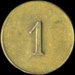 Jeton 1 �mis par la Confr�rie des Enfants de Marie du V�sinet (78110 - Yvelines) - revers