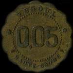 Jeton de 5 centimes �mis par la Soci�t� Coop�rative des Employ�s de Chemins de Fer � Vesoul (70000 - Haute-Sa�ne) - revers